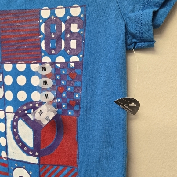 BCG Peace Love T-shirt Blue M (8 - 10) - Picture 4 of 5